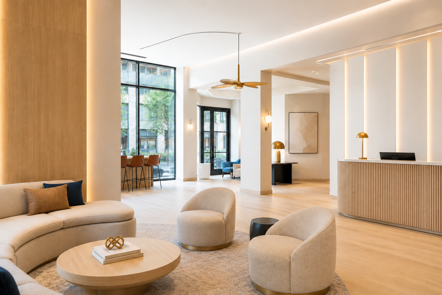 Luxury hotel lobby interior — hotel commercial strategy consulting